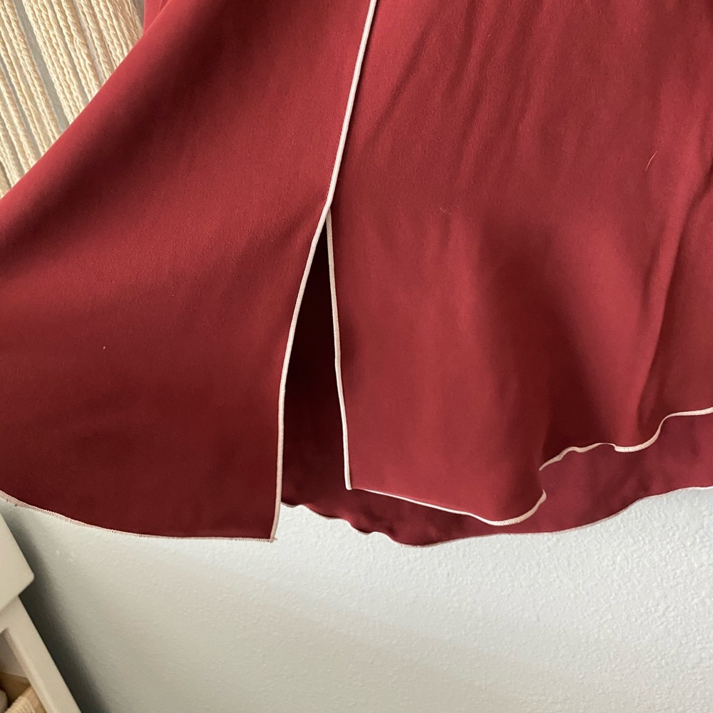 Rust red forever 21 blouse - Picture 2 of 4
